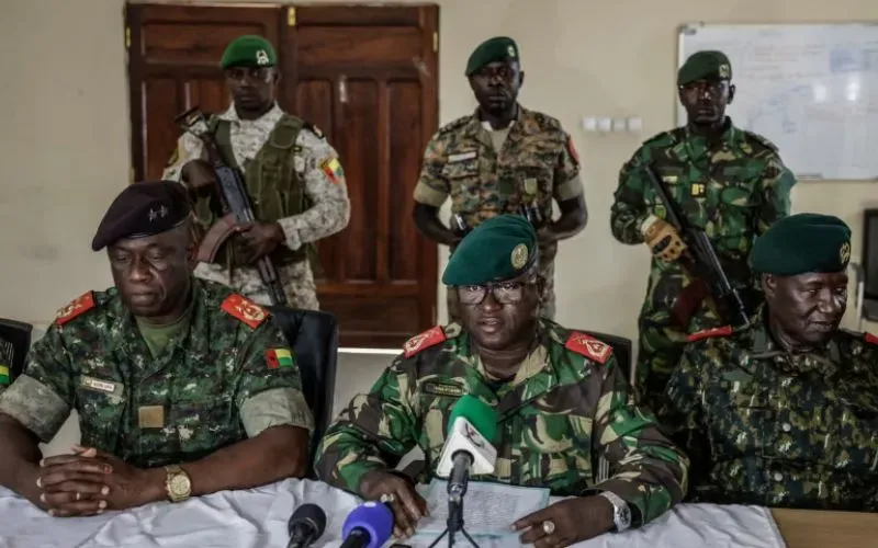 Soldiers seize power in Guinea-Bissau and detain the president