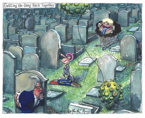 Martin Rowson on the report into the UK’s response to Covid – cartoon