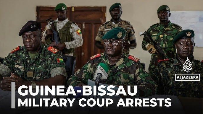 Soldiers seize power in Guinea-Bissau and detain the president