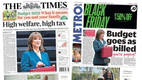 The Papers: 'High welfare, high tax' and 'Budget goes as billed'