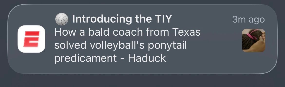 How a bald coach solved volleyball's ponytail predicament