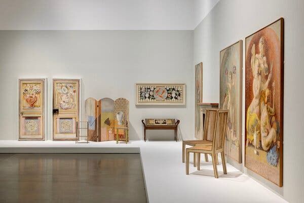 I let loose' - artist paints every spare inch of her house