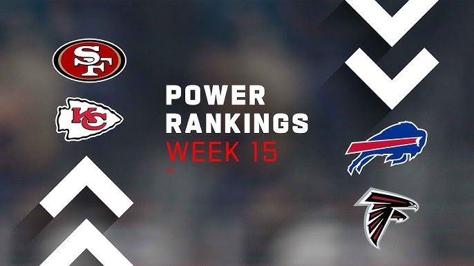 Rankings for Week 15