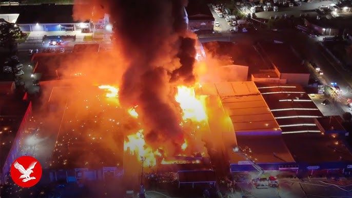 Watch: Moment huge fireball destroys Sydney waste facility