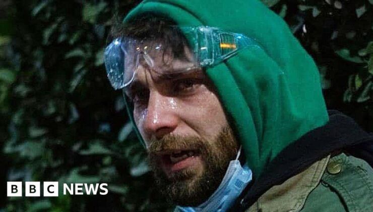 WW1 toxic compound sprayed on Georgian protesters, BBC evidence suggests